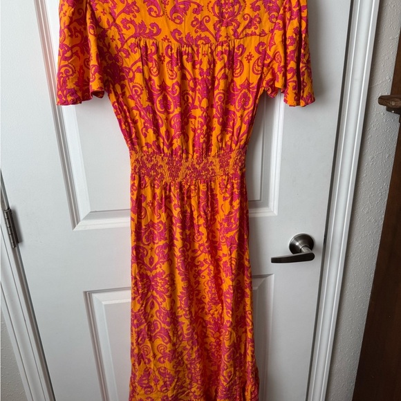 ANTHROPOLOGIE ABEL THE LABEL
Floral Dress Womens Maya Hi Low Size XS Pink Orange - Picture 6 of 6